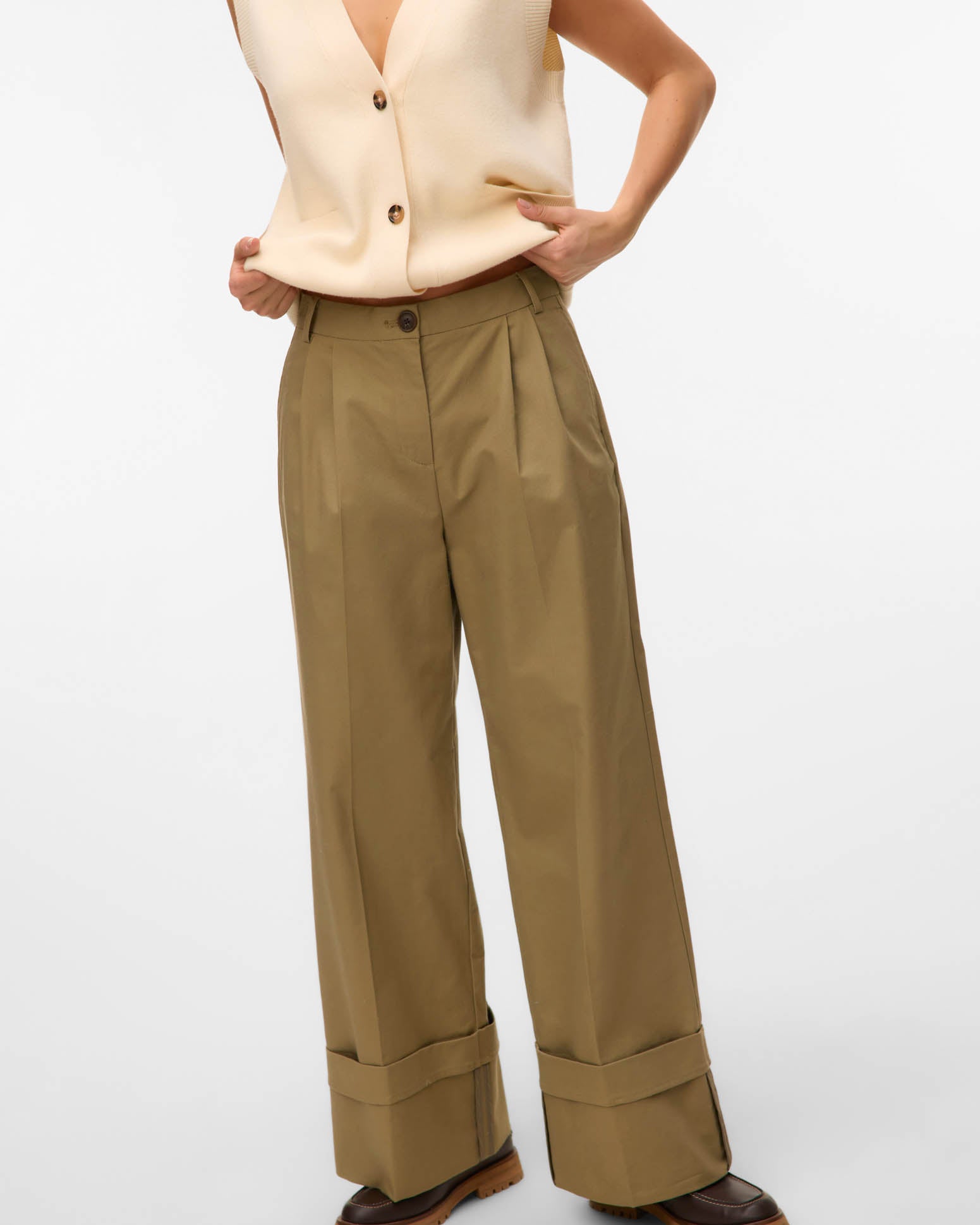 VMKORA WIDE FOLD UP PANTS
